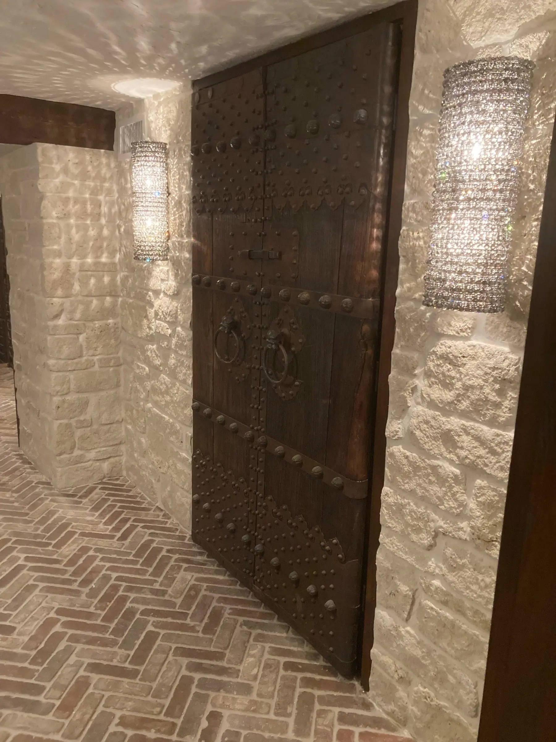 Wine Cellar with La Spezia natural stone veneer