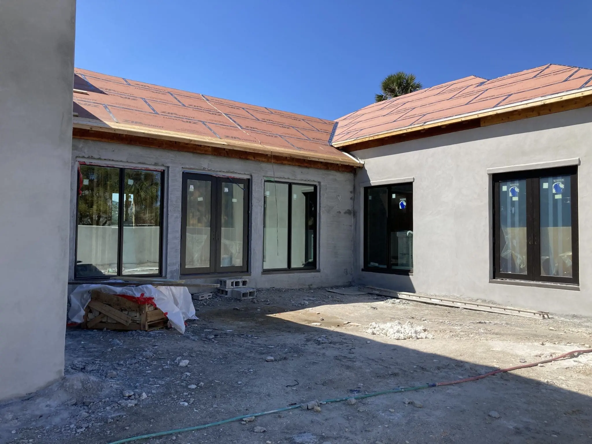 Scratch Coat Installation in Progress with Madison Real Stone Veneer