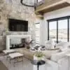 Westgate Real Thin Stone Veneer Interior Fireplace