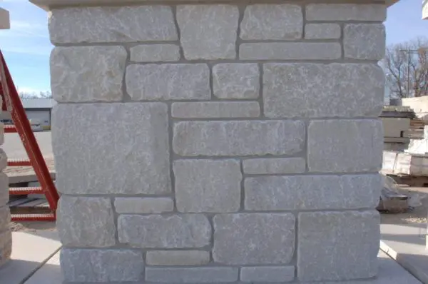 Montreux Tumbled Dimensional Real Thin Stone Veneer Pillar