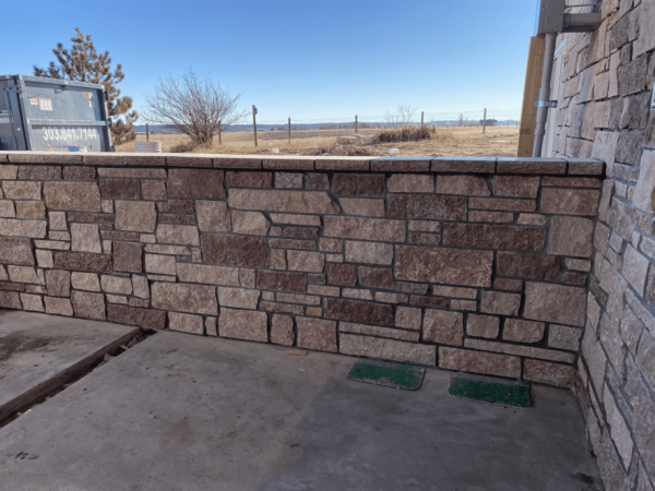 Cherrywood Natural Stone Veneer Privacy Wall Custom Natural Finish