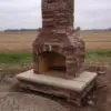 Custom Cherrywood 2.25in Real Stone Veneer Fireplace