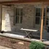 Lexington Natural Thin Stone Veneer Covered Porch