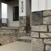 Lexington Real Thin Stone Veneer Front Entrance