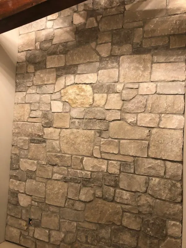 Lexington Real Thin Stone Veneer Interior Wall