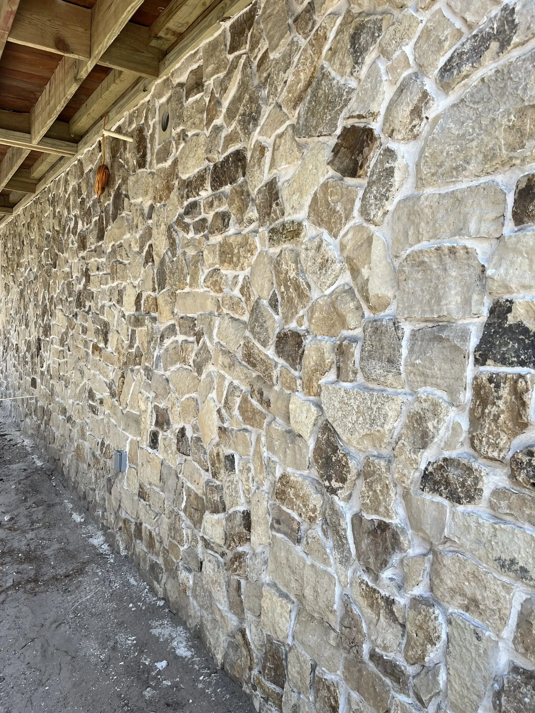 Custom Mosaic Style Install Mojave Real Thin Stone Veneer Exterior