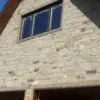 Addison Real Stone Veneer Garage Close-Up