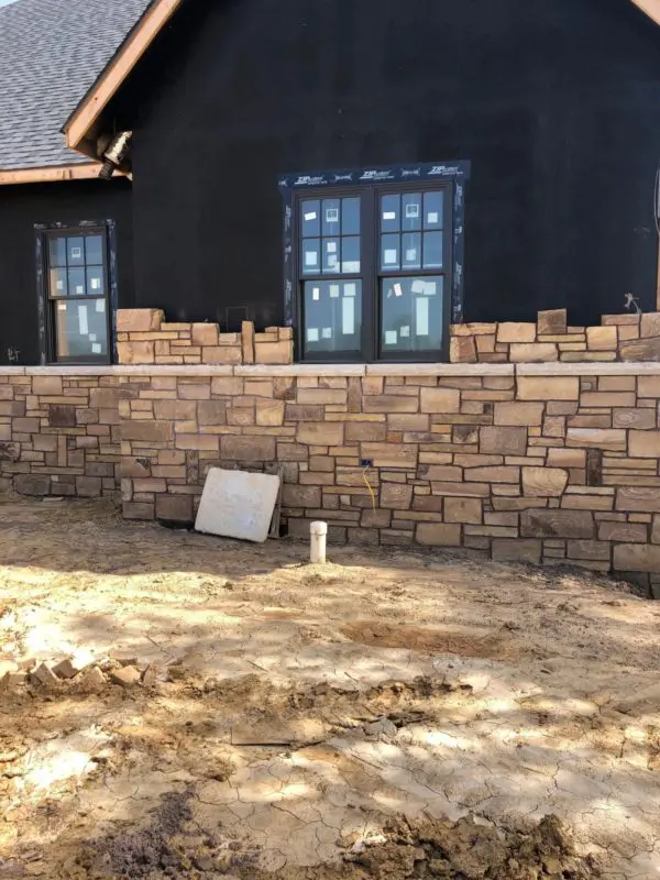 Brentwood Natural Thin Stone Veneer Exterior Installation