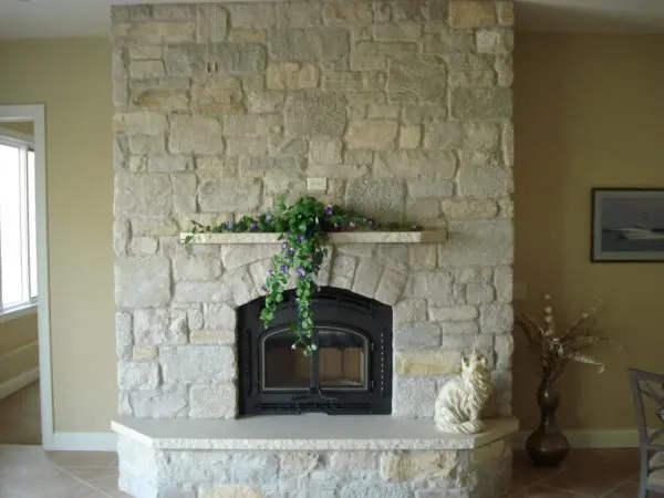 Cotswolds Natural Thin Stone Veneer Fireplace