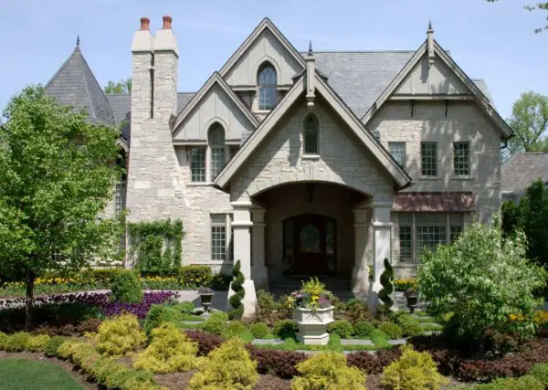 Custom Fond du Lac and Empire Blend Real Stone Veneer Exterior