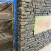 Everett Real Stone Veneer Fireplace Installation