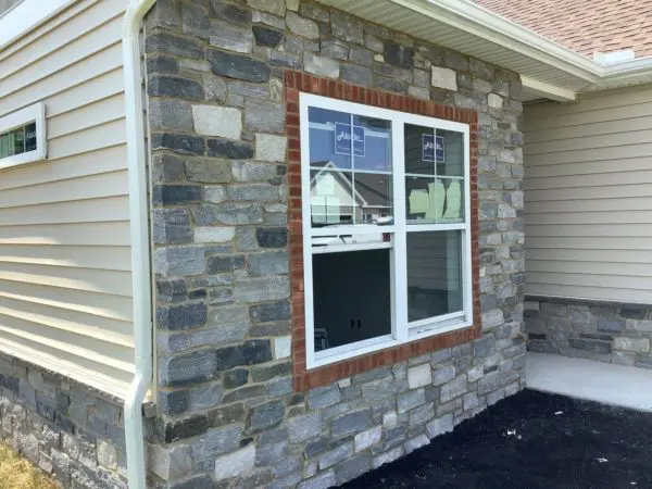 Freeport Real Stone Veneer Exterior Accent Wall