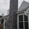 Bar Harbor Natural Stone Veneer Chimney