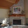 Valencia Natural Stone Veneer Custom Tumbled Interior Fireplace