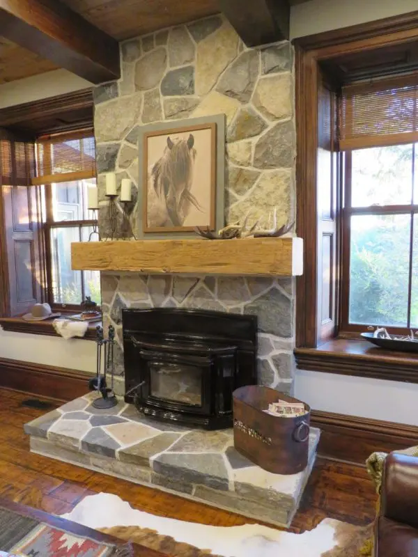 Custom Concord Natural Stone Veneer Blend Fireplace