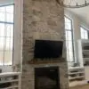 Custom Logan Real Thin Stone Veneer Fireplace