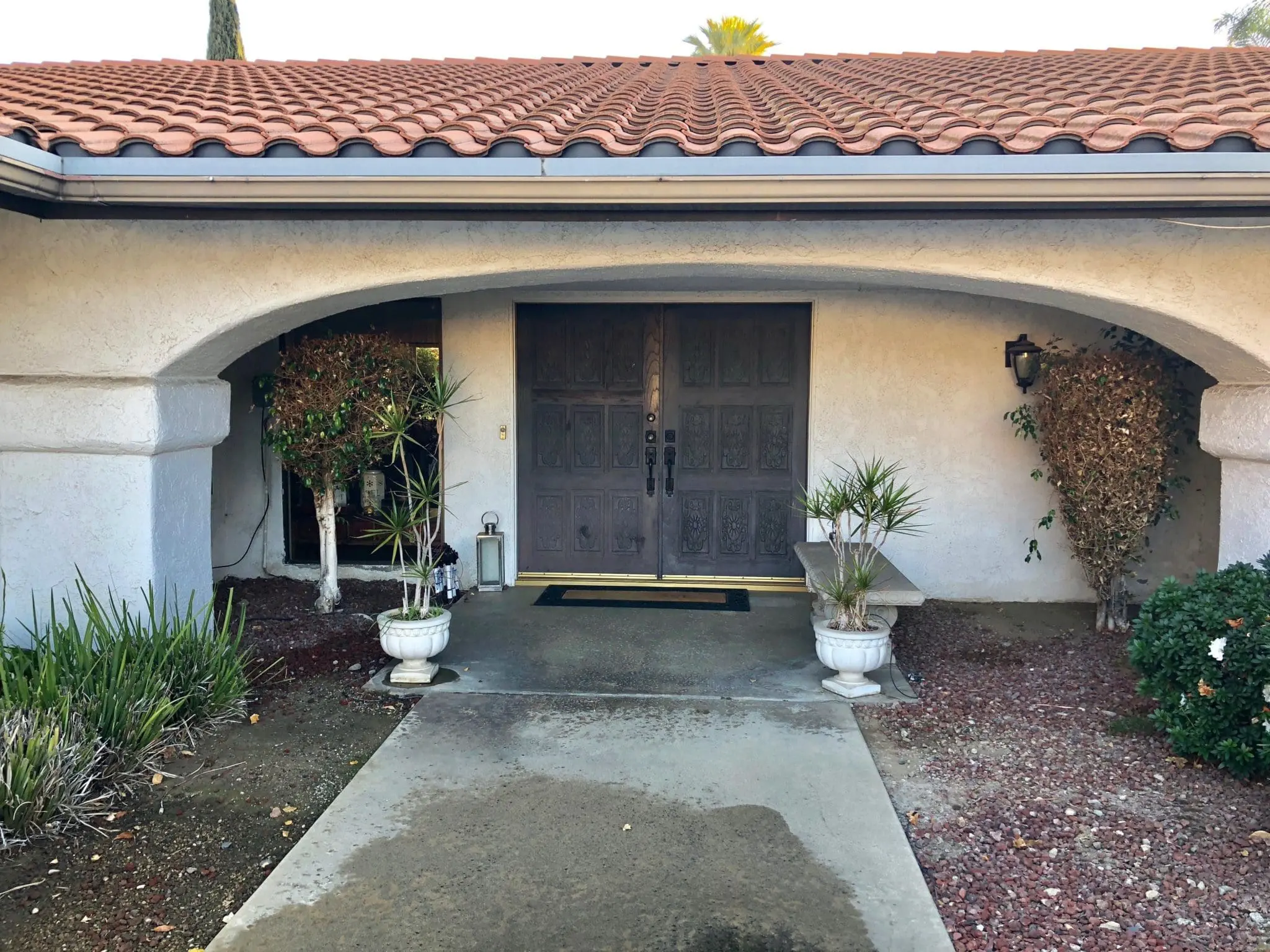 Front Entrance California Home Before Remodel