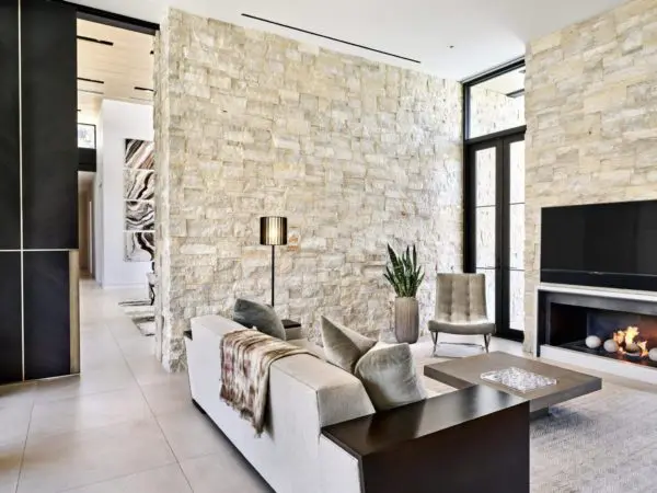 Nob Hill Real Thin Stone Veneer Interior Wall