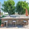 Outdoor Living Bar with Cabernet Real Stone Veneer