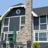 Avondale Natural Thin Stone Veneer Exterior Chimney