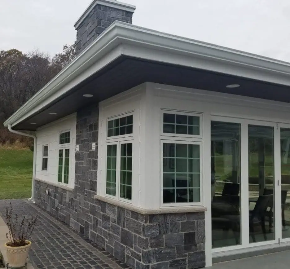 Bar Harbor Real Thin Stone Veneer Exterior