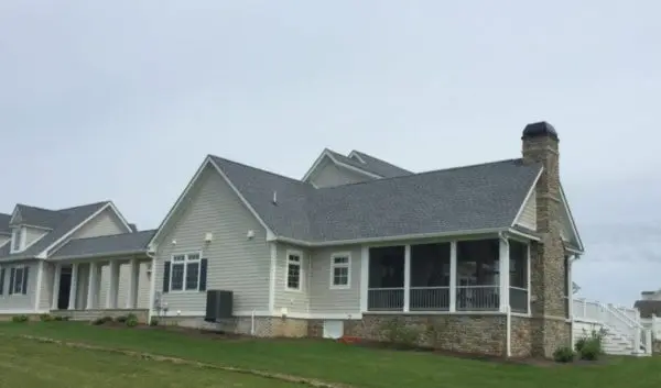 Helmsdale Natural Thin Stone Veneer Ranch Style Home