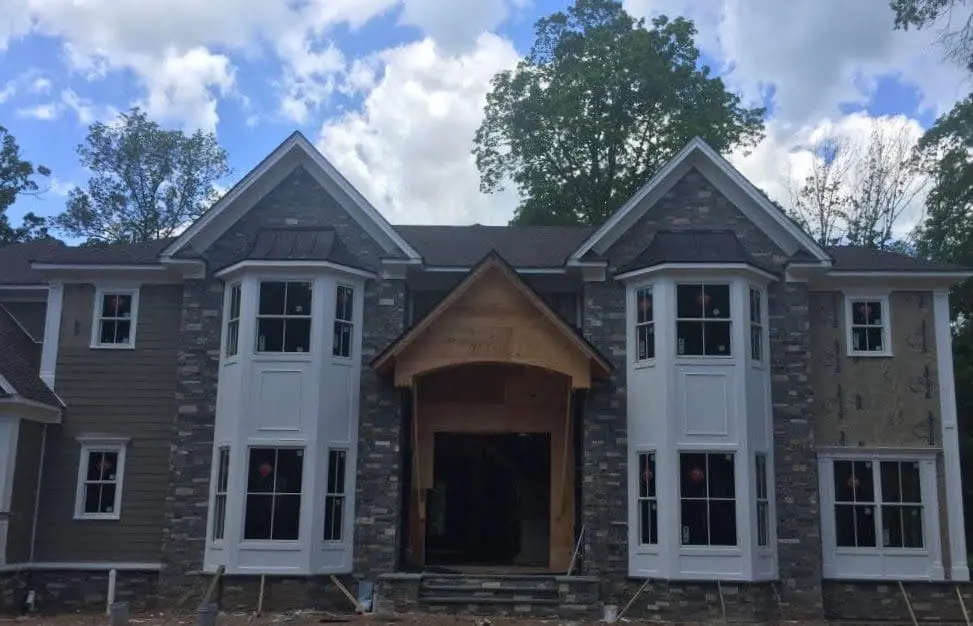 Custom Manhattan Real Stone Veneer Front View