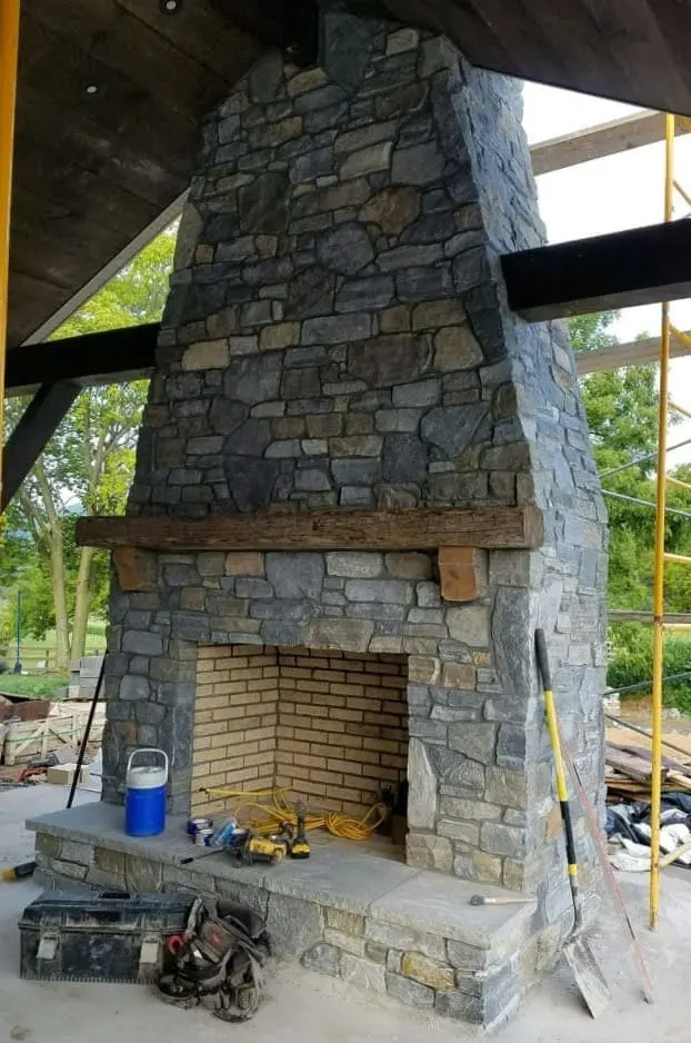 Custom Mosholu Outdoor Fireplace