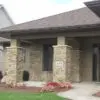 Heritage Natural Thin Stone Veneer Front Entrance