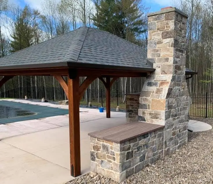 London Castle Rock Real Thin Stone Veneer Fireplace Masonry