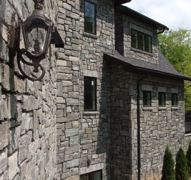 Monroe Natural Thin Stone Veneer Exterior Siding