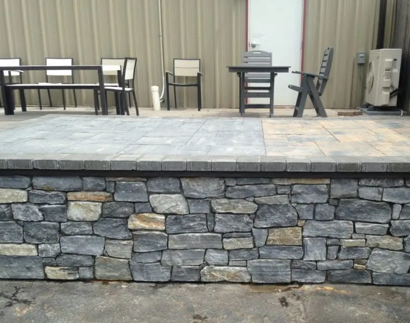 Mosholu Real Stone Veneer Patio