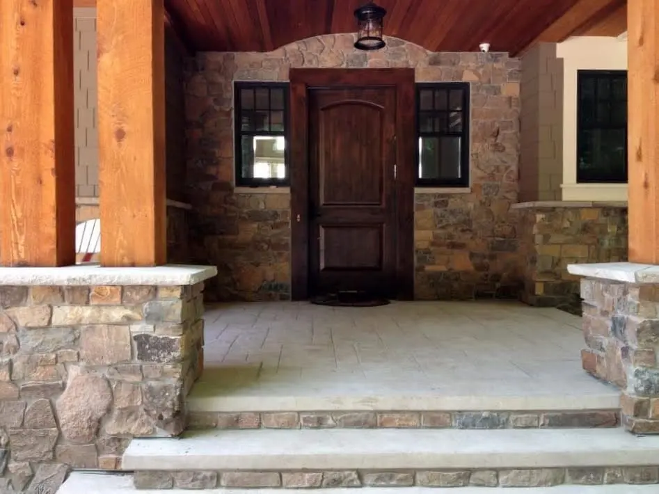 Rainier Natural Stone Veneer Entrance