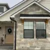 Roanoke Custom Dark Natural Thin Stone Veneer Front Entrance