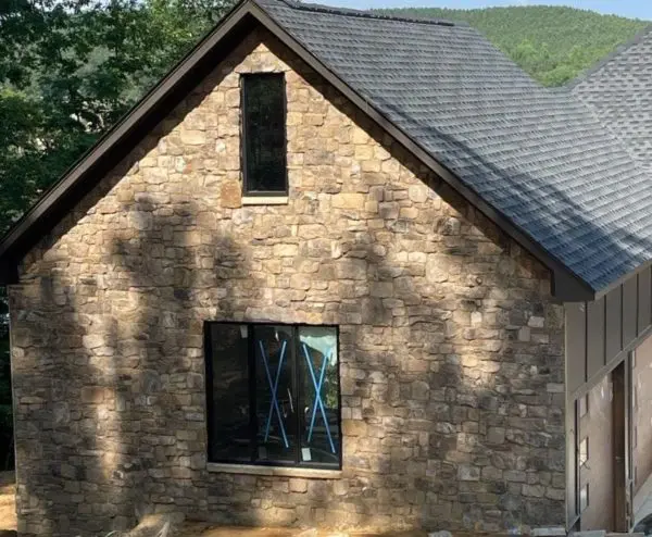 Dakota Whistler and Tahoe Blend Real Thin Stone Veneer Exterior