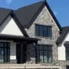 Pembroke Natural Stone Veneer Exterior with Light Mortar Flush Joint