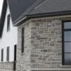 Pembroke Natural Thin Veneer Exterior with Light Mortar Flush Joint