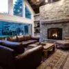 Queen Creek Natural Stone Veneer Interior Fireplace