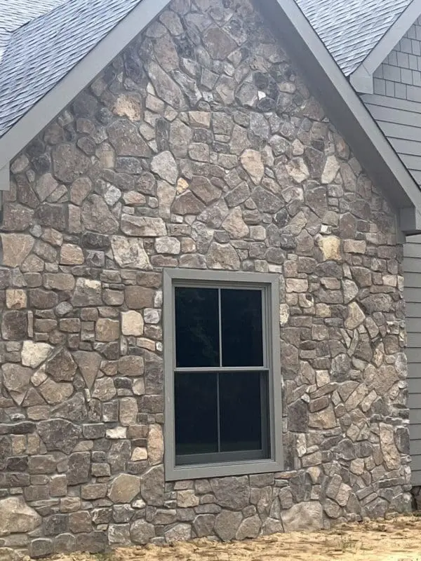 Tahoe and Feldberg Natural Thin Stone Veneer Custom Blend Exterior