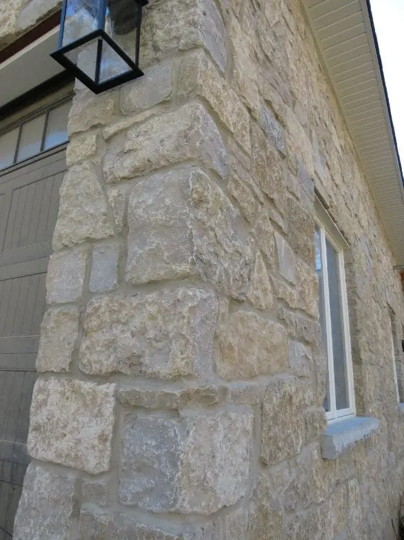 Chateau Real Limestone Thin Veneer Garage