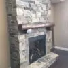 Jodeco Custom Real Thin Stone Veneer Fireplace