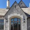 Loire Natural Limestone Thin Stone Veneer Front Entrance