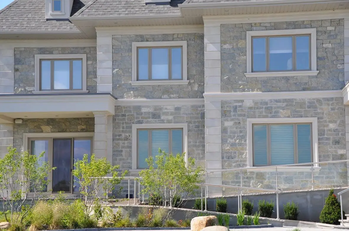 Jacksonport Real Stone Veneer Custom Heights Exterior Installation