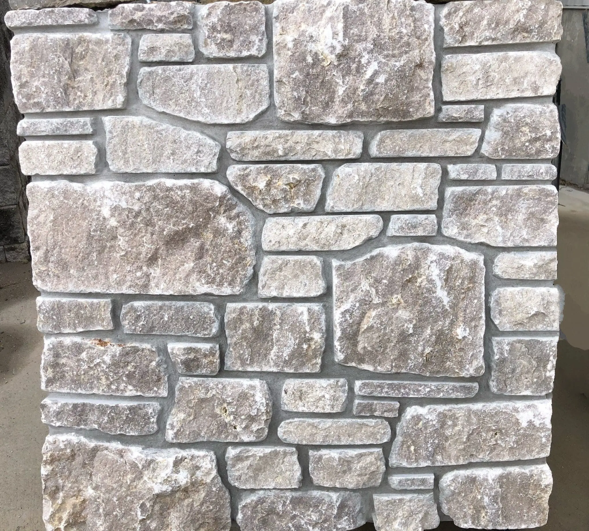 Pewter Night Custom Natural Thin Stone Veneer Pillar