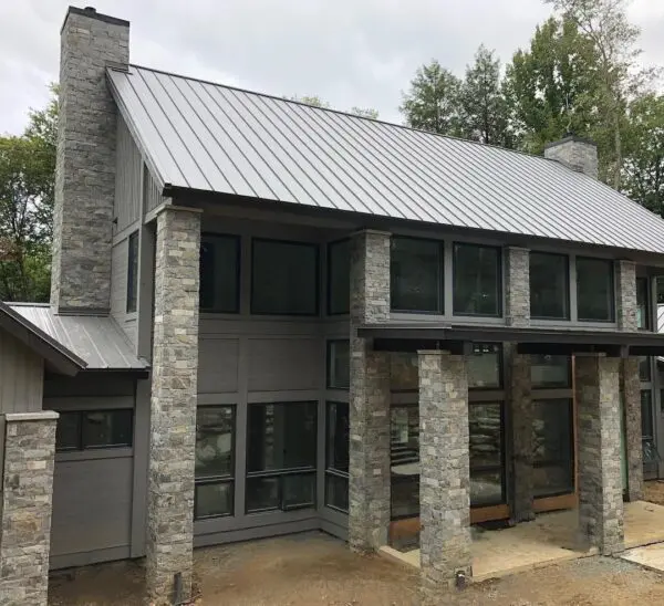 Atchison Natural Thin Stone Veneer Custom Exterior with Tans