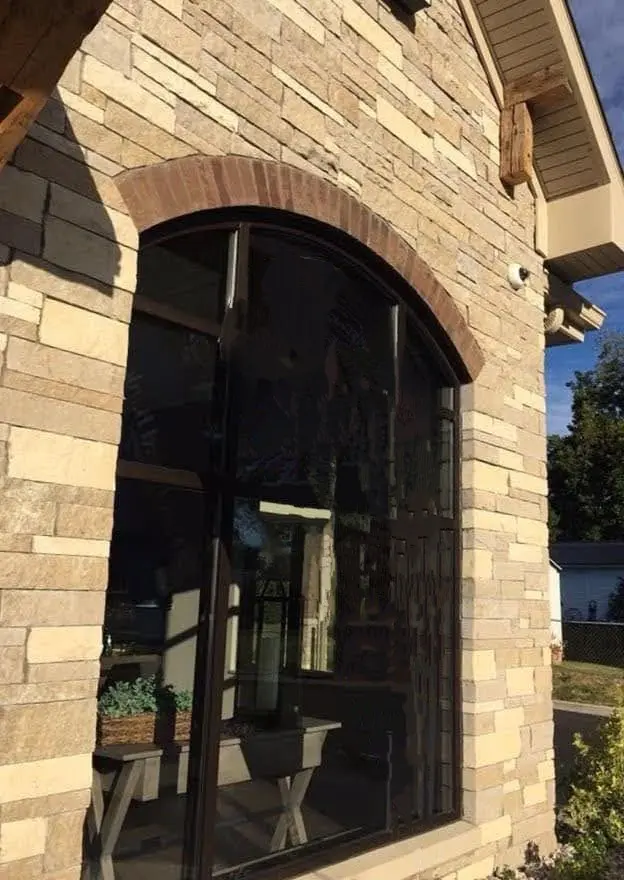 Atherton Natural Thin Stone Veneer Commercial Accent Wall