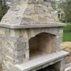 Atherton Natural Thin Stone Veneer Drystack Fireplace
