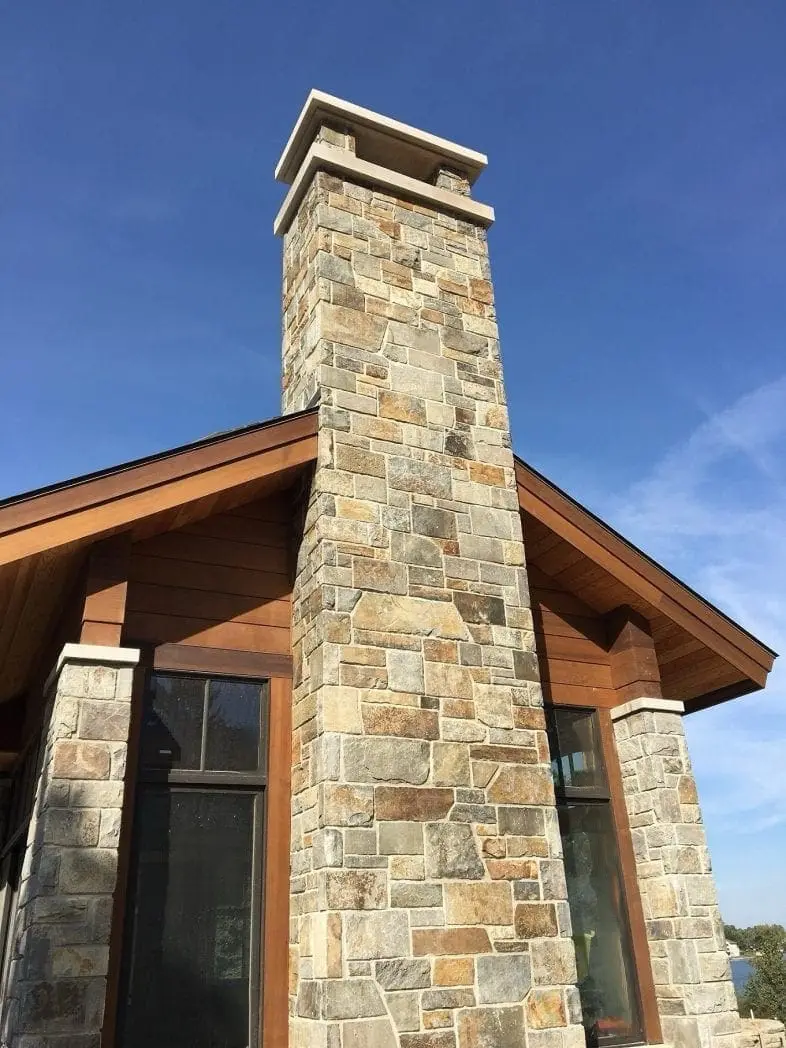 Autumn Ridge and McGregor Real Stone Veneer Blend