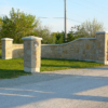 Castle Ridge Real Stone Veneer Entrance Gate