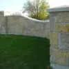 Castle Ridge Real Stone Veneer Privacy Wall